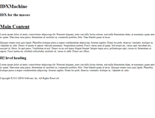 Tablet Screenshot of idxmachine.com